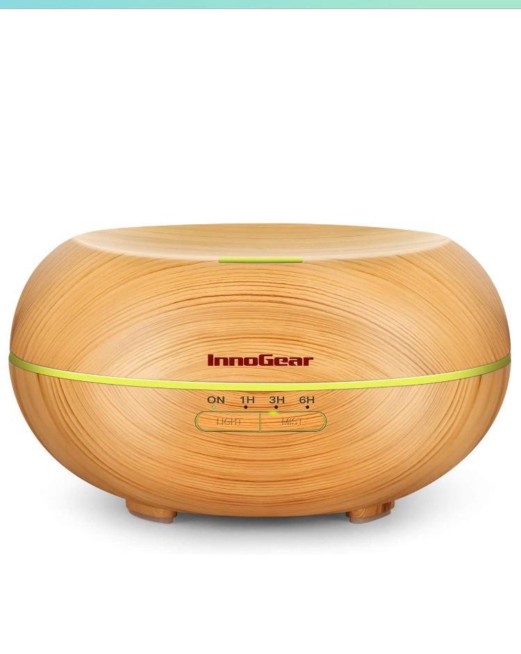 InnoGear 200ml Aromatherapy Essential Oil Diffuser Wood Grain for sale online 